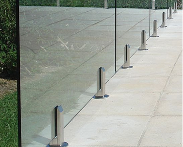 Spigot-Mounted Glass Balustrades